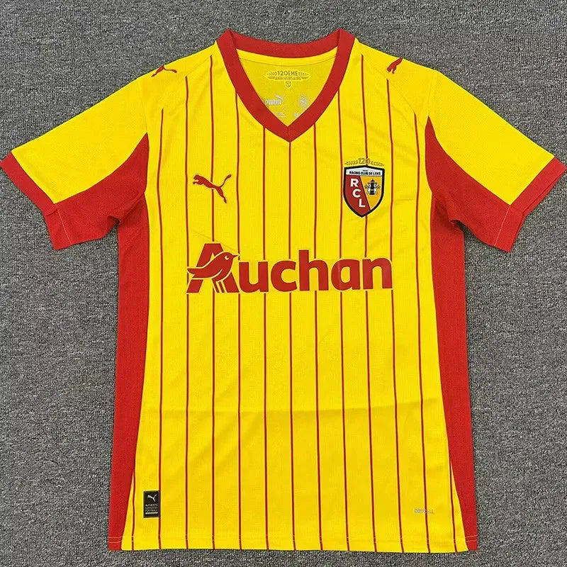 RC Lens 2025-2026 Fan Version Home Jersey