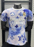 Real Madrid 2025-2026 White and Blue Special Edition Player Version Training Shirt