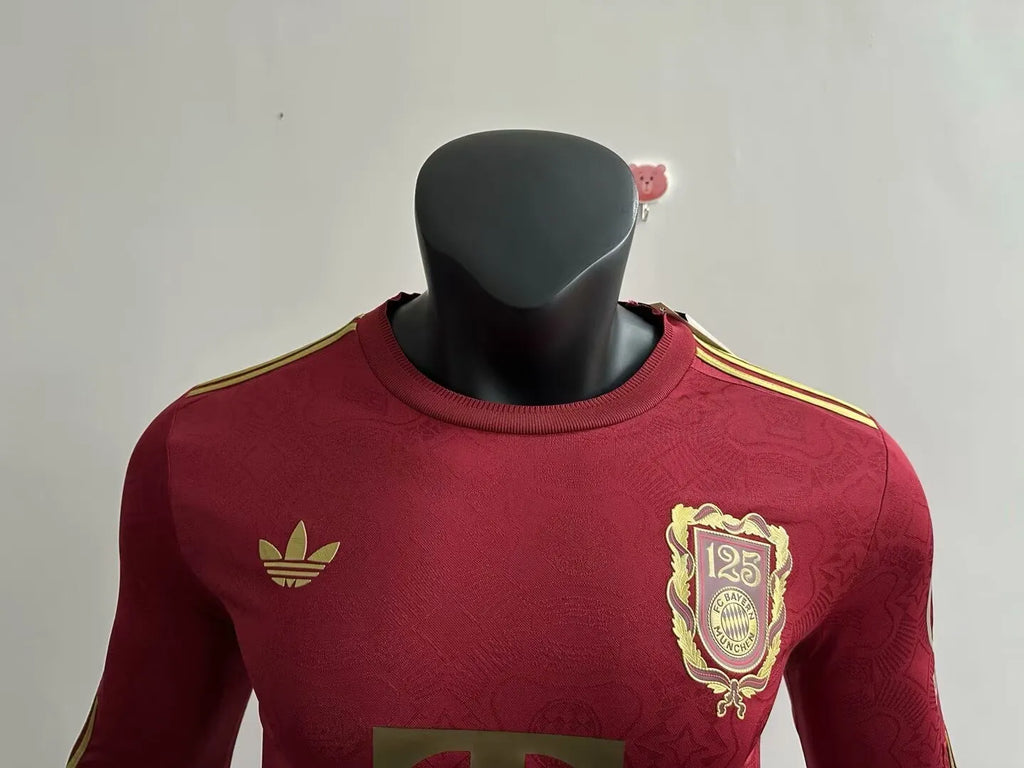 Bayern Munich 2025-2026 125th Anniversary Player Version Long Sleeve Jersey