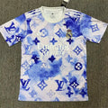 Real Madrid 2025-2026 White and Blue Special Edition Fan Version Training Shirt