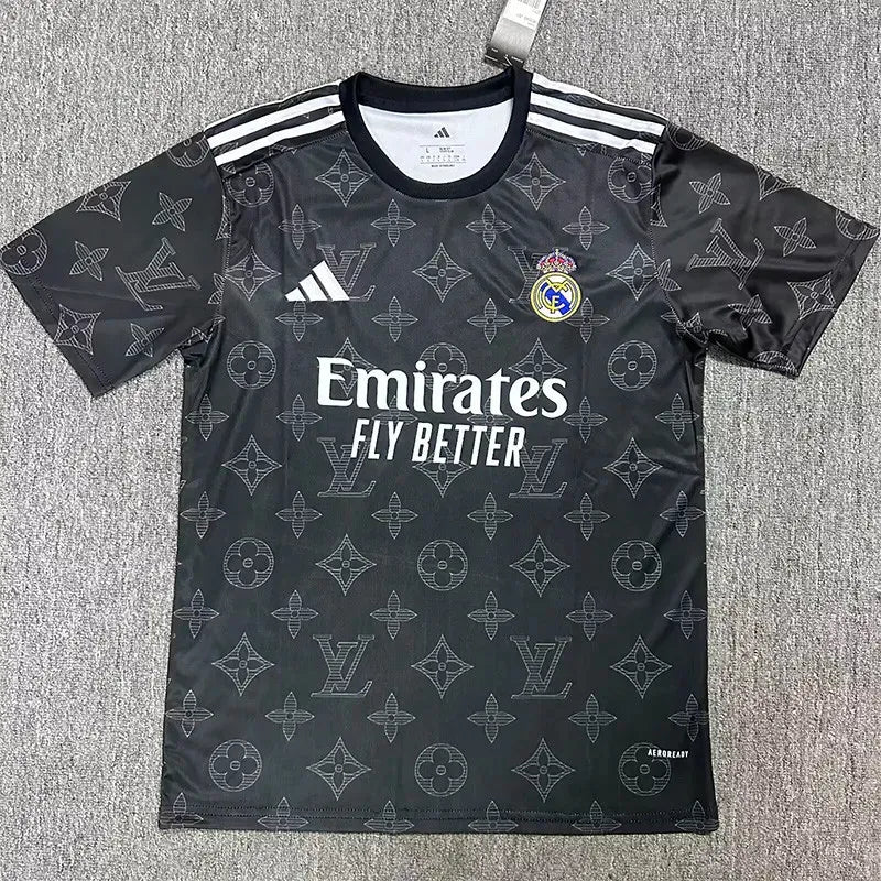 Real Madrid 2025-2026 Black Special Edition Fan Version Training Shirt