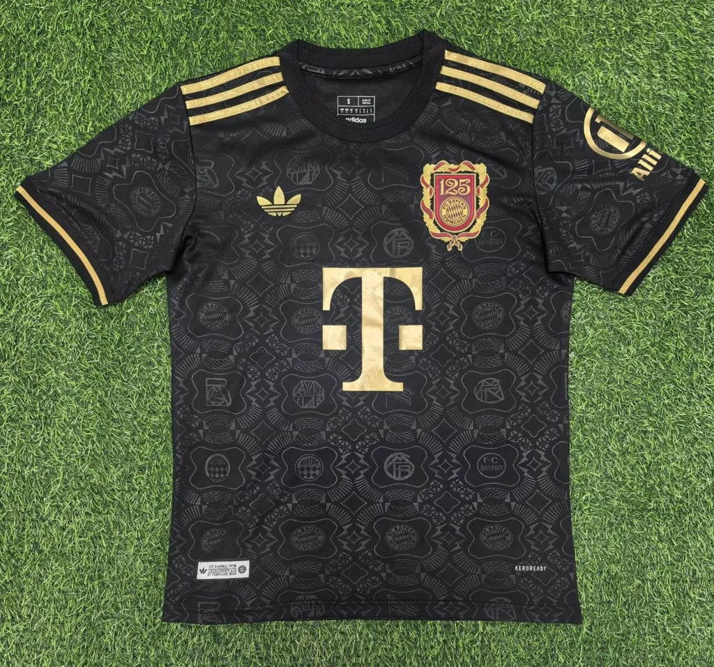 Bayern Munich 2025-2026 Black 125th Anniversary Fan Version Jersey