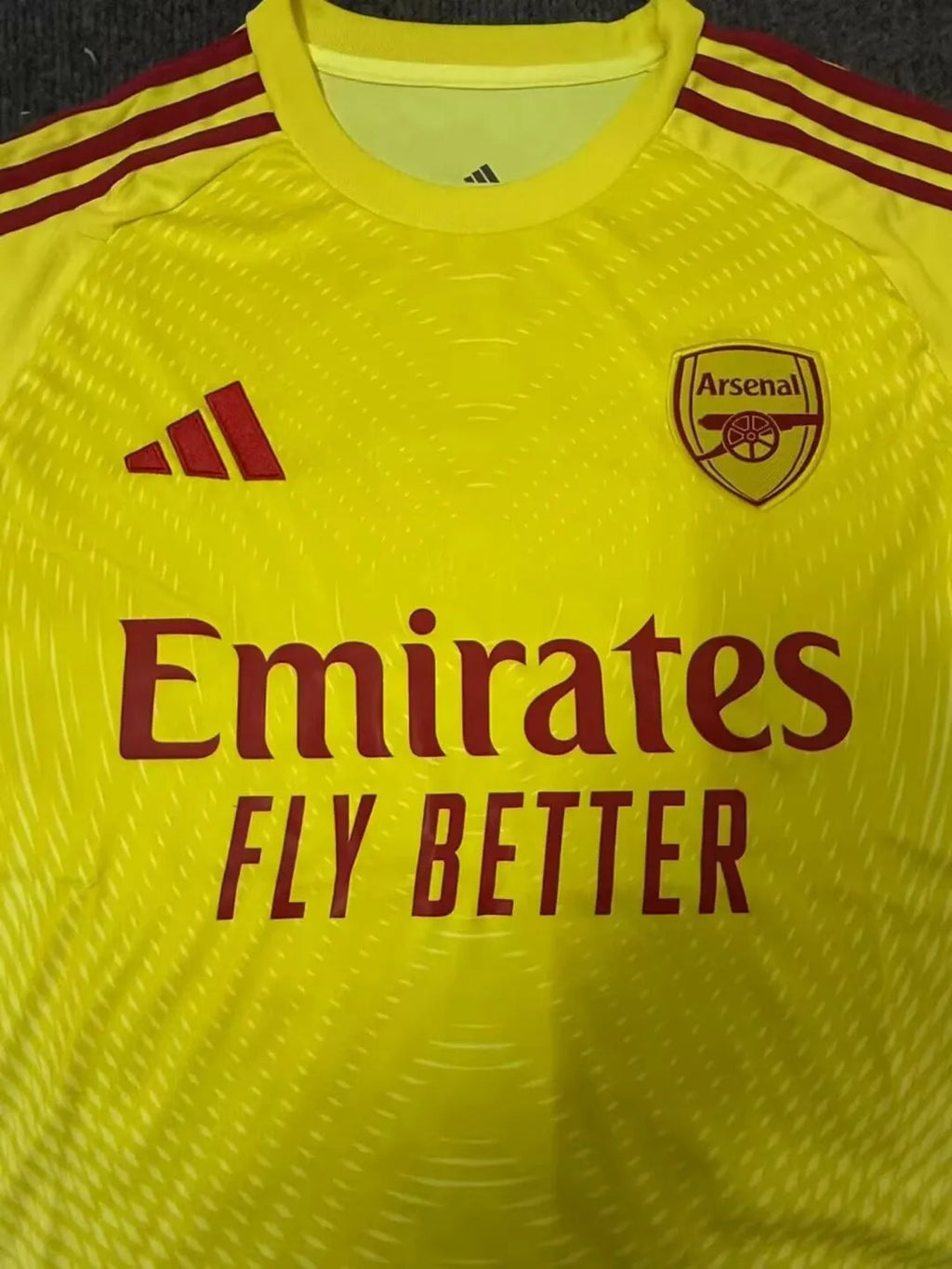 Arsenal 2025-2026 Light Yellow Goalkeeper Fan Version Jersey