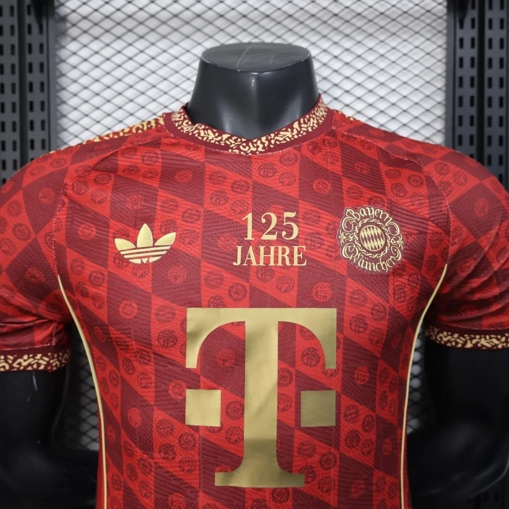 Bayern Munich 2025-2026 Red 125th Anniversary Player Version Jersey