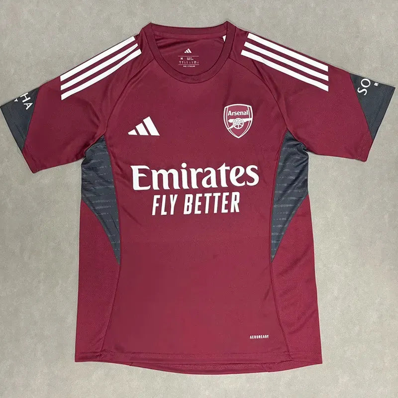 Arsenal 2025-2026 Brown and Red Training Shirt