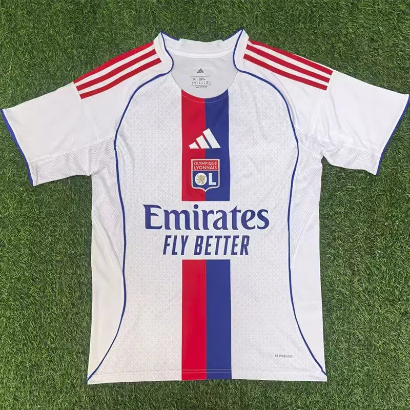 Lyon 2025-2026 Fan Version Home Jersey