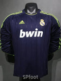 Real Madrid 2012-2013 Retro Away Player Version Long Sleeve Jersey