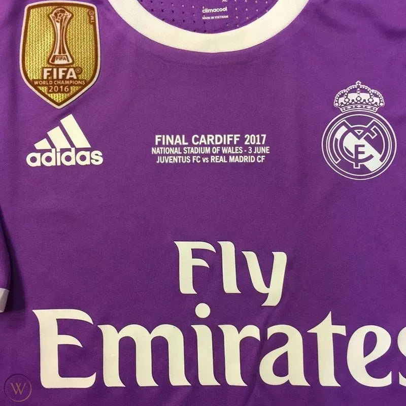 Real Madrid 2016-2017 Retro Away Long Sleeve Jersey