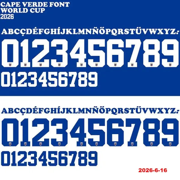 Cape Verde 2026-27 Home Fan Version Jersey