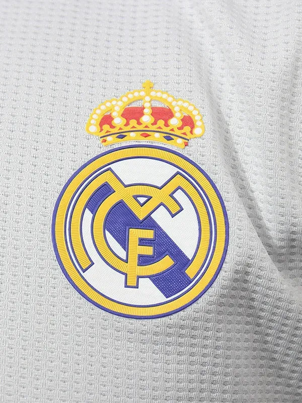 Real Madrid 2019-2020 Retro Home Player Version Long Sleeve Jersey
