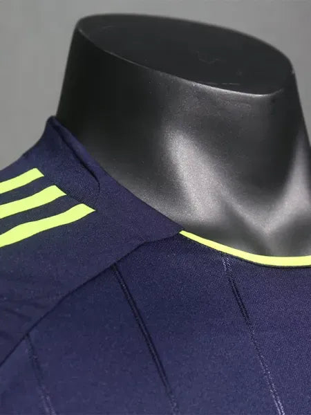 Real Madrid 2012-2013 Retro Away Player Version Long Sleeve Jersey