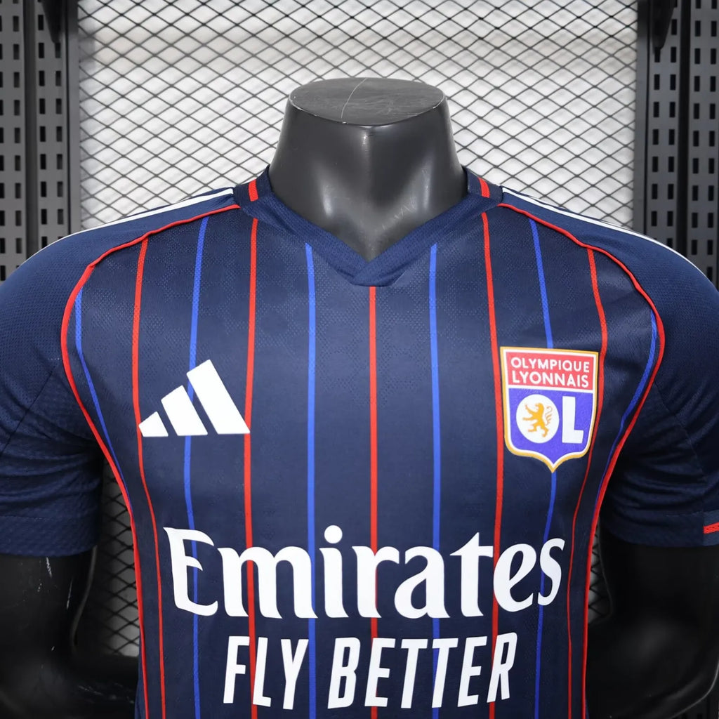 Lyon 2025-2026 Player Version Away Jersey