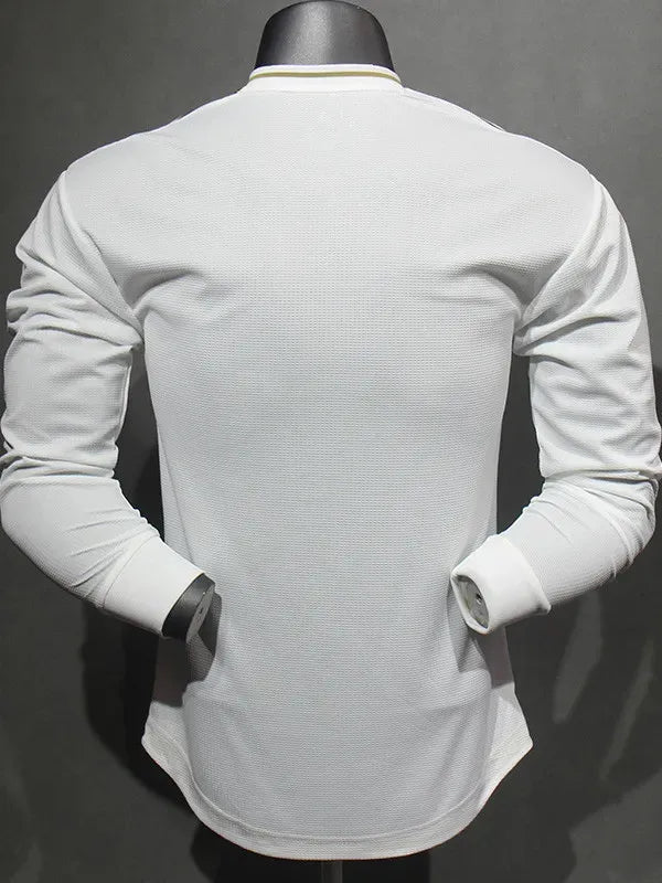 Real Madrid 2019-2020 Retro Home Player Version Long Sleeve Jersey
