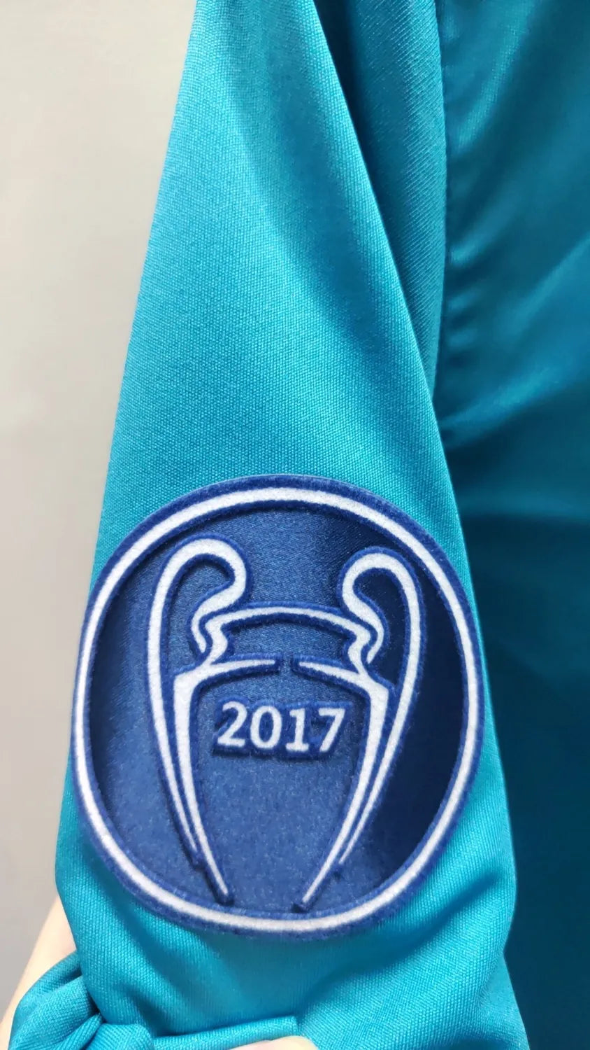 Real Madrid 2017-2018 Retro Third Player Version Long Sleeve Jersey