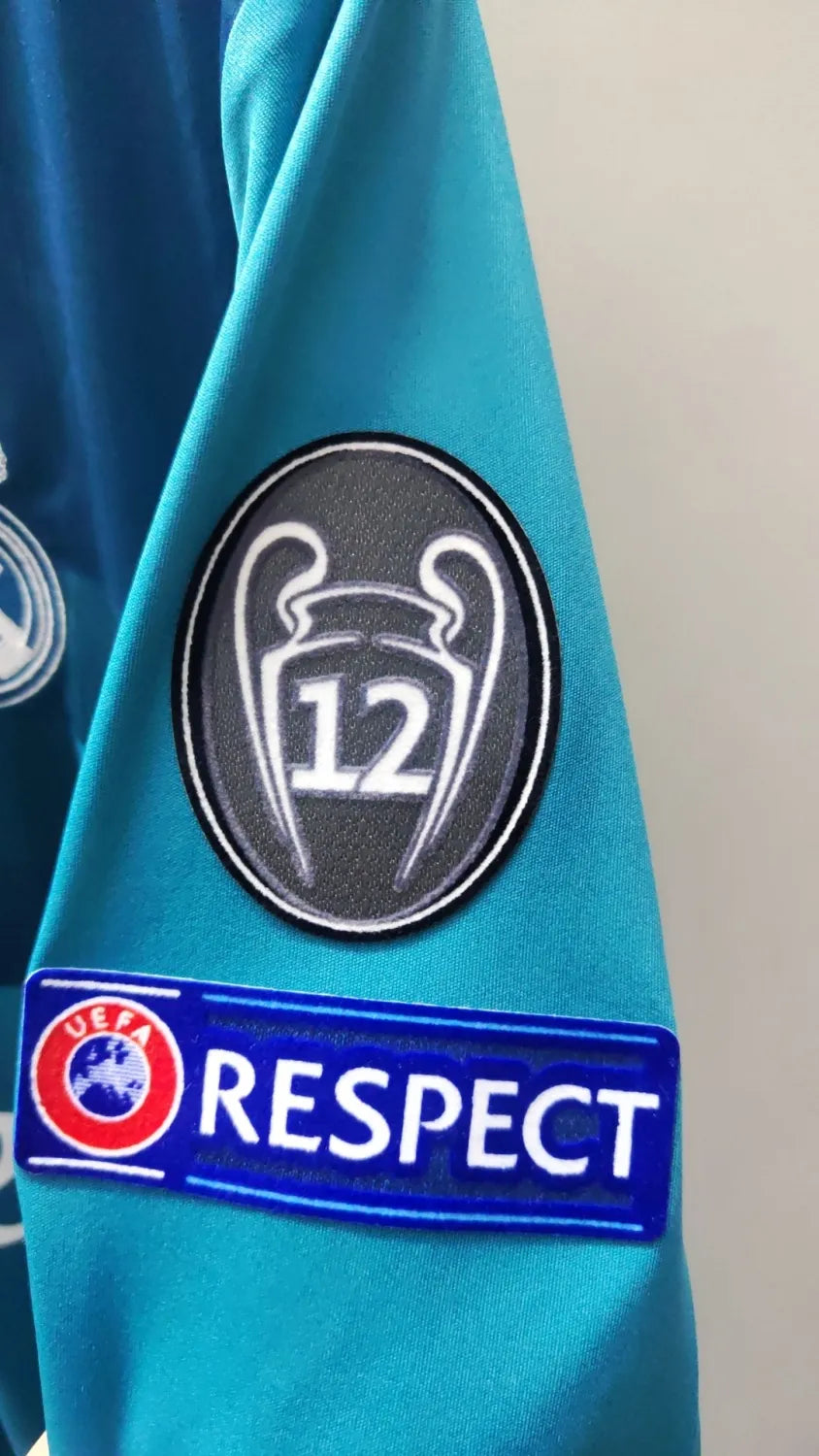 Real Madrid 2017-2018 Retro Third Player Version Long Sleeve Jersey