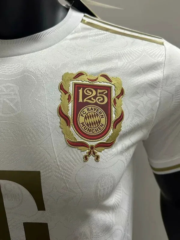 Bayern Munich 2025-2026 White 125th Anniversary Player Version Jersey