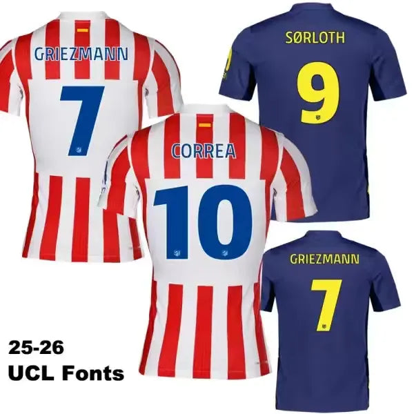 Atlético Madrid 2025-2026 Player Version Home Jersey